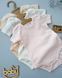 Комплект з 3 перфорованих боді, серія Basic Caramell фото 1