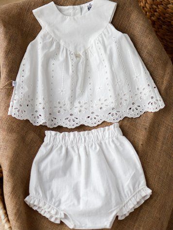 Бавовняний костюм туніка + блумери, серія Soft Lace Caramell