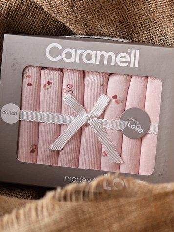 Набір бавовняних хустинок (7 шт.), серія Love Bunny Caramell