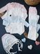Перфорований комплект: боді + повзунки + шапочка, серія Move Girl Caramell фото 1